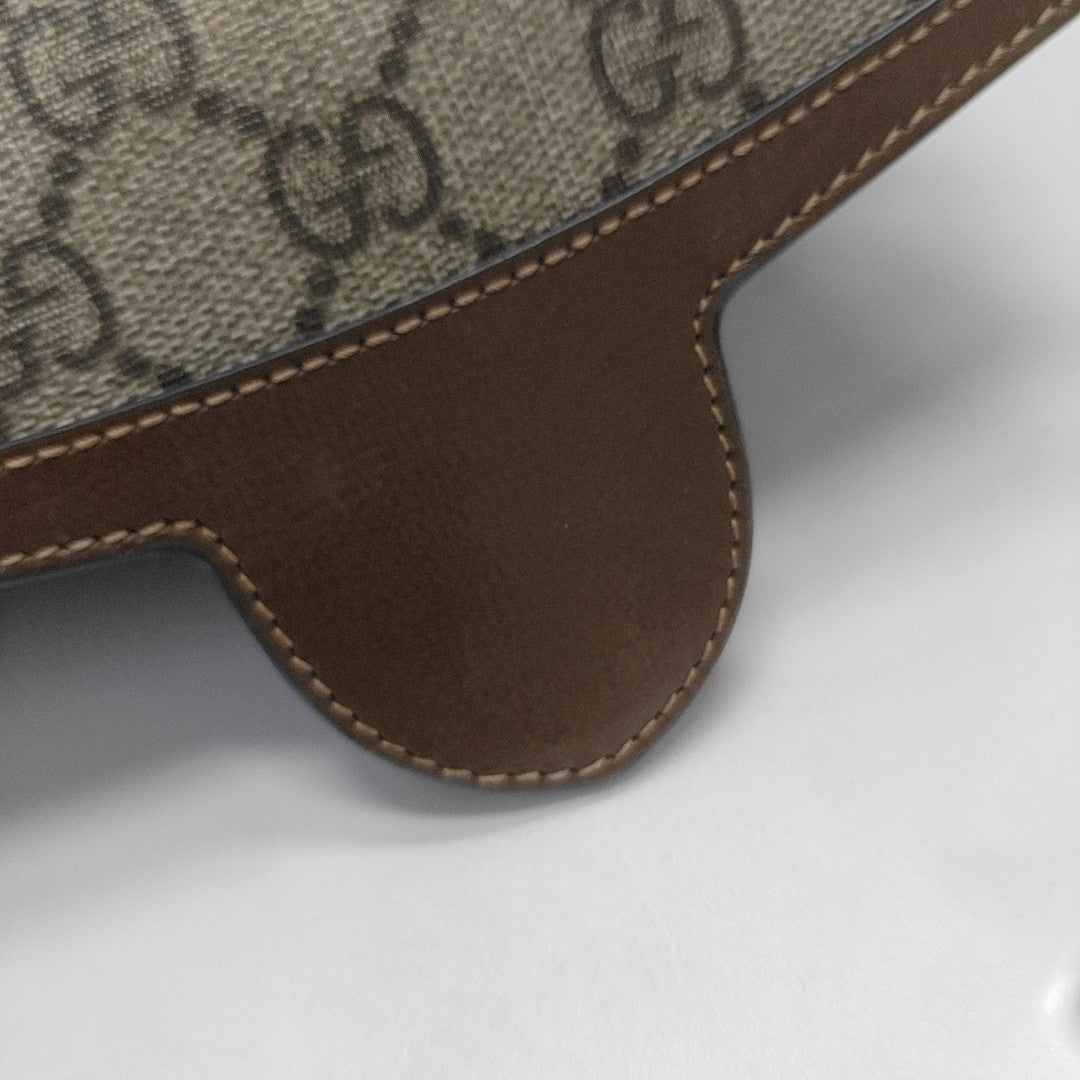 Horsebit 1955 Mini Monogram Coated Canvas Beige