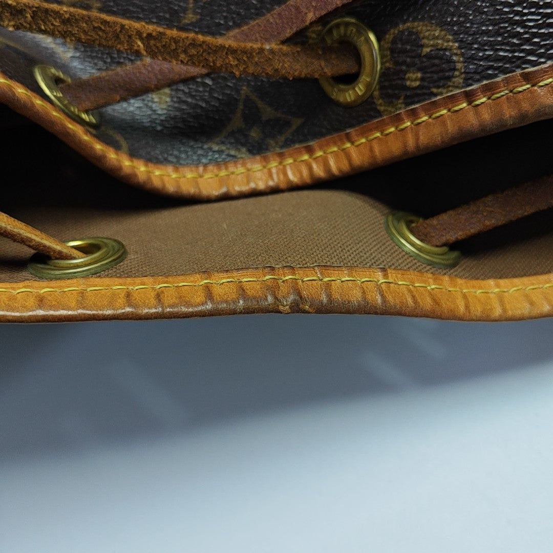 NOÉ MM Monogram Coated Canvas Brown