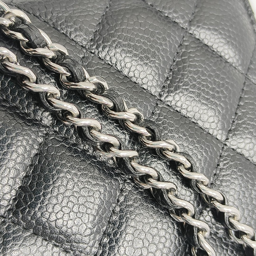 WOC Quilted Grained Calfskin Black