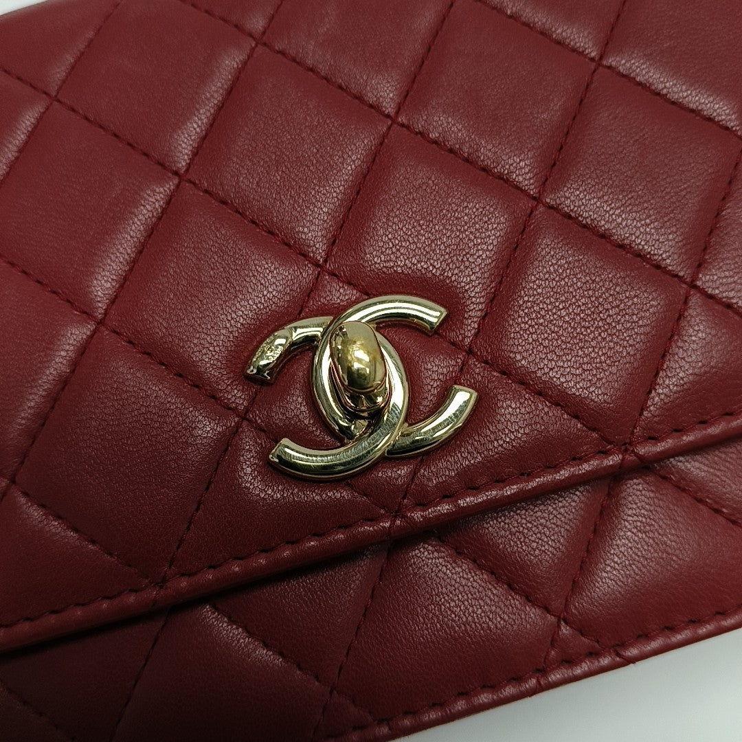 WOC Quilted Lambskin Red
