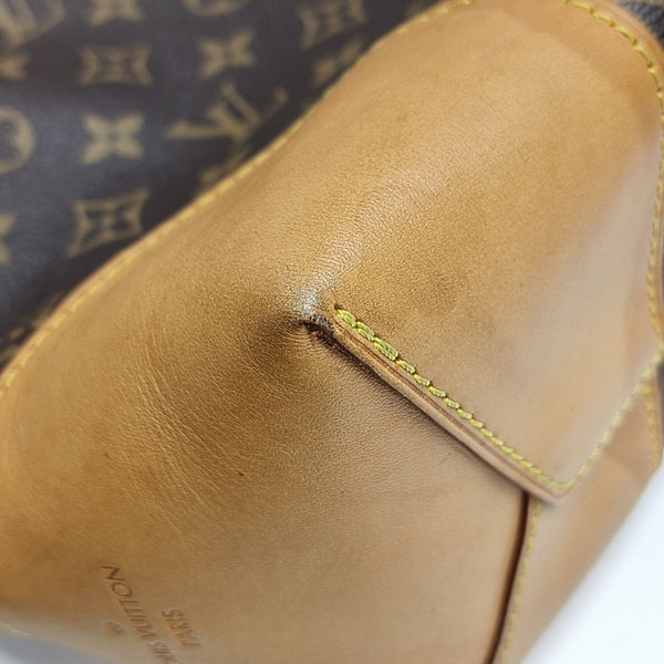 BERRI MM Monogram Coated Canvas Brown