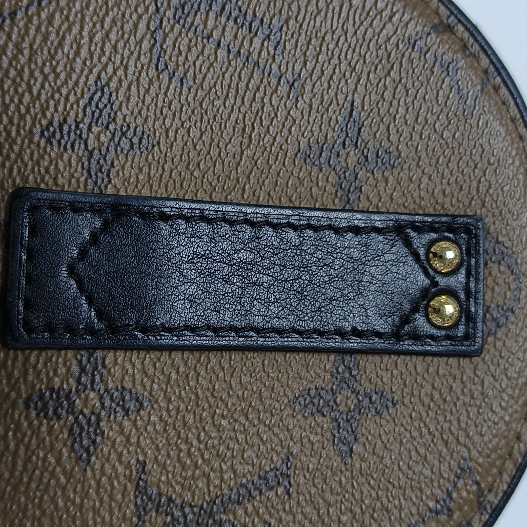 BOITE CHAPEAU Mini Monogram Coated Canvas Brown