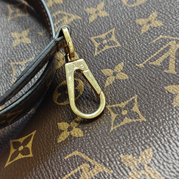 MONTAIGNE Monogram Coated Canvas Brown