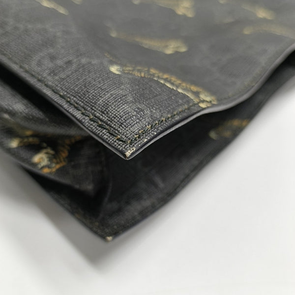 GG Supreme Monogram Coated Canvas Black