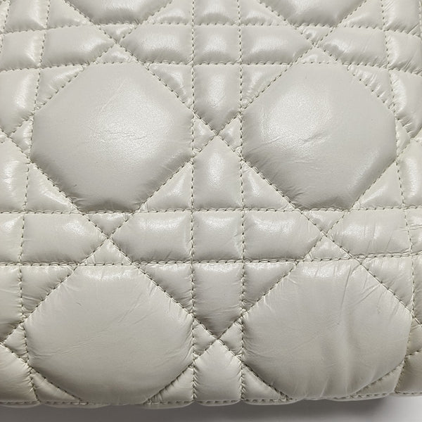 Authenticated pre-owned  Diorcamp Small Cannage Calfskin White - Shoulder Bag at Looply