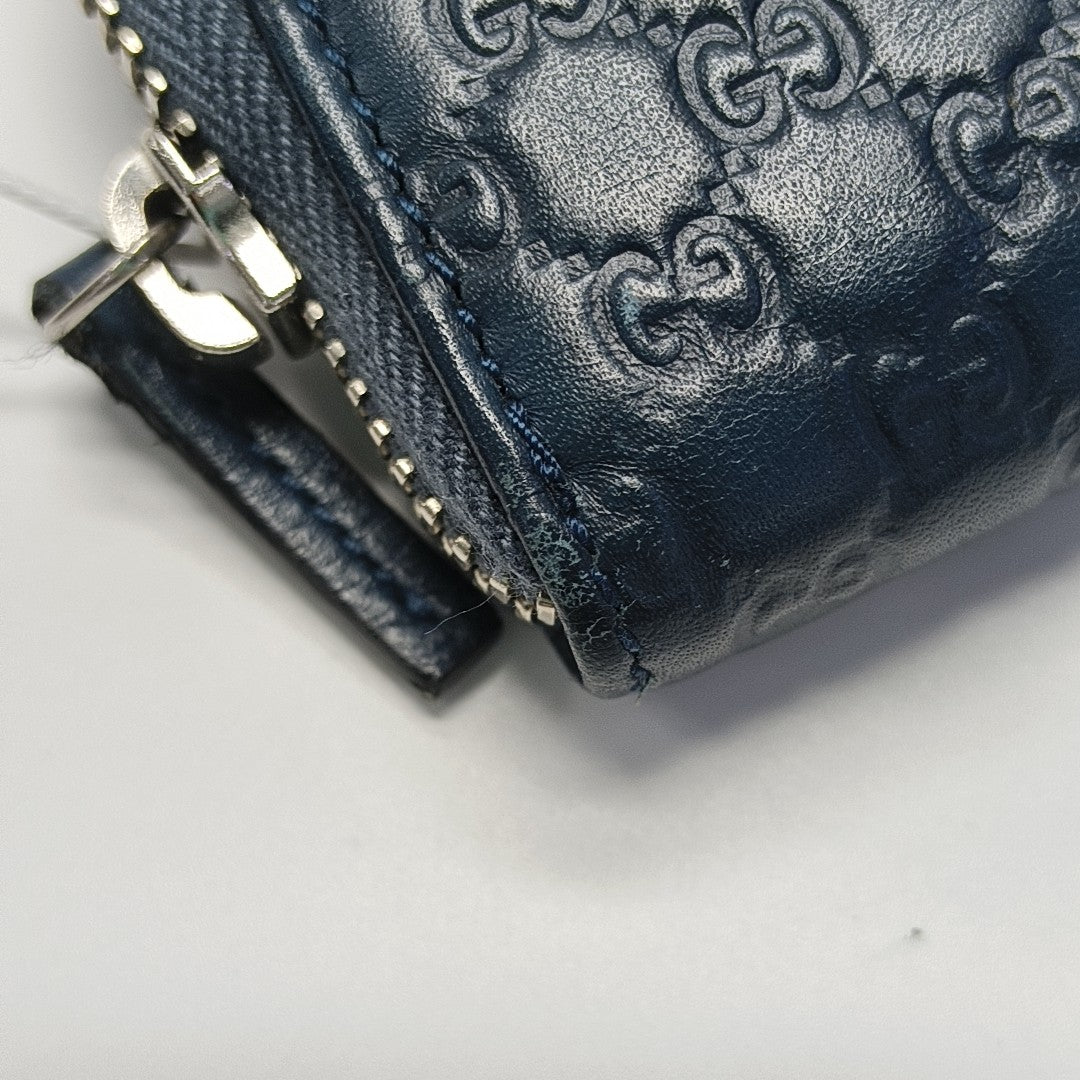 Monogram Calfskin Wallet Blue