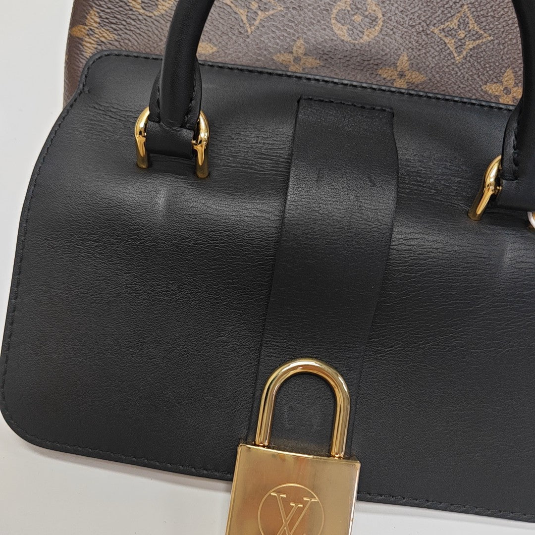 LOCKY BB Monogram Coated Canvas Brown