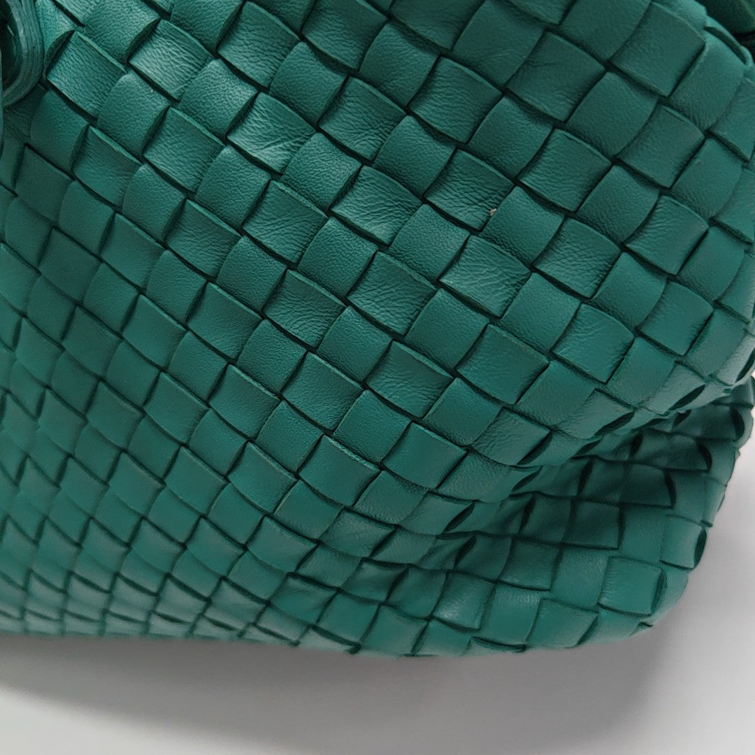 Lambskin Top Handle Bag Green