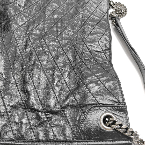 NIKI Quilted Calfskin Gray