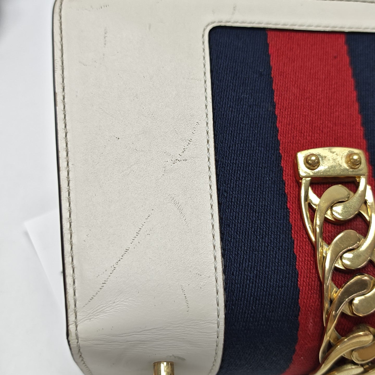 Sylvie Mini Calfskin White