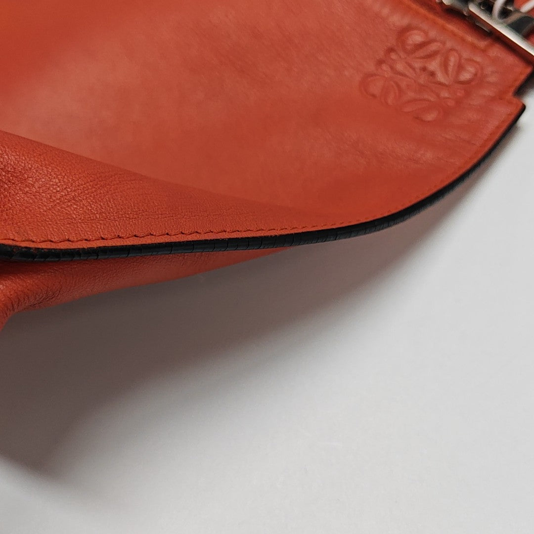 T Pouch Calfskin Orange