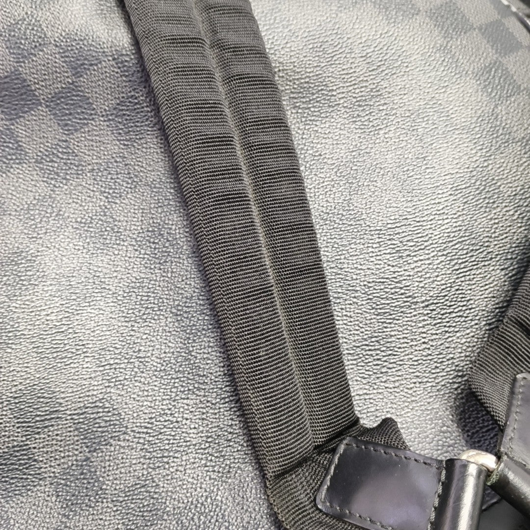 JOSH Damier Graphite Coated Canvas Gray