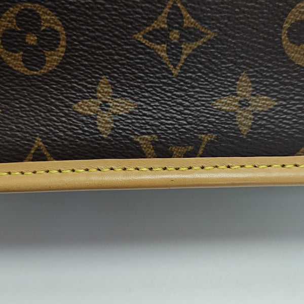 DIANE Monogram Coated Canvas Brown
