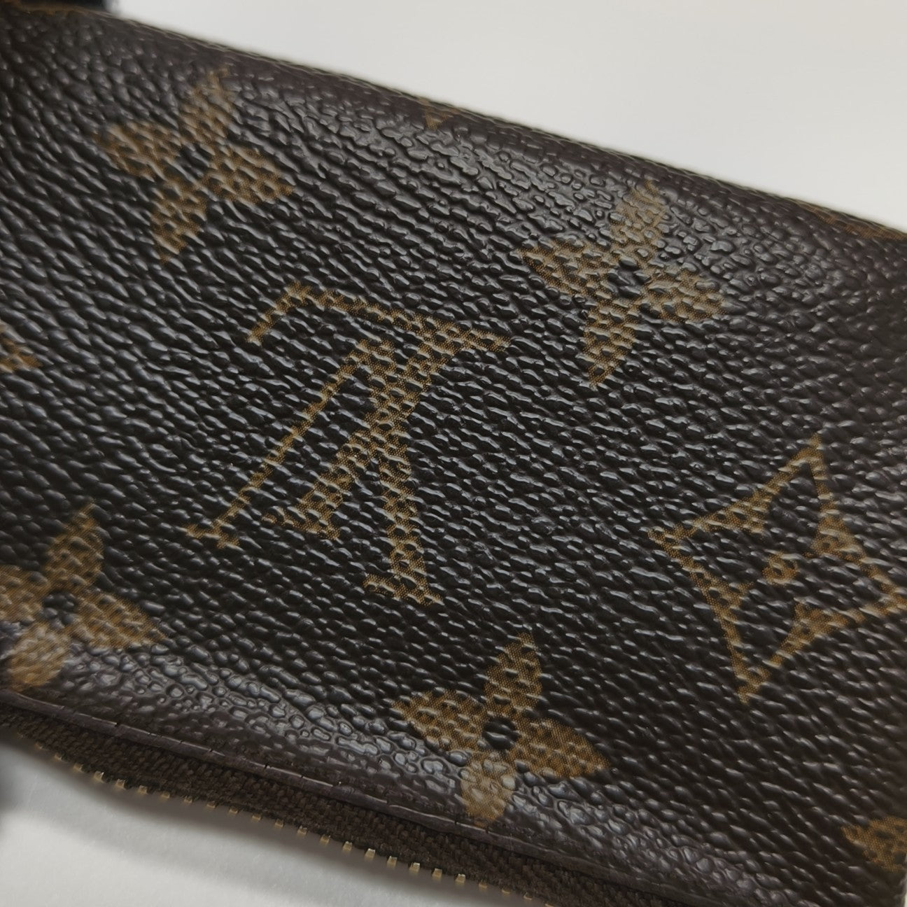Monogram Coated Canvas Coin Purse Brown