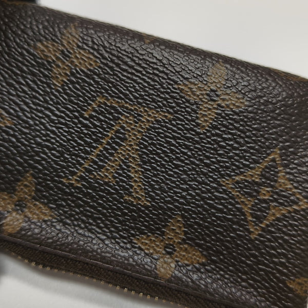 Monogram Coated Canvas Coin Purse Brown