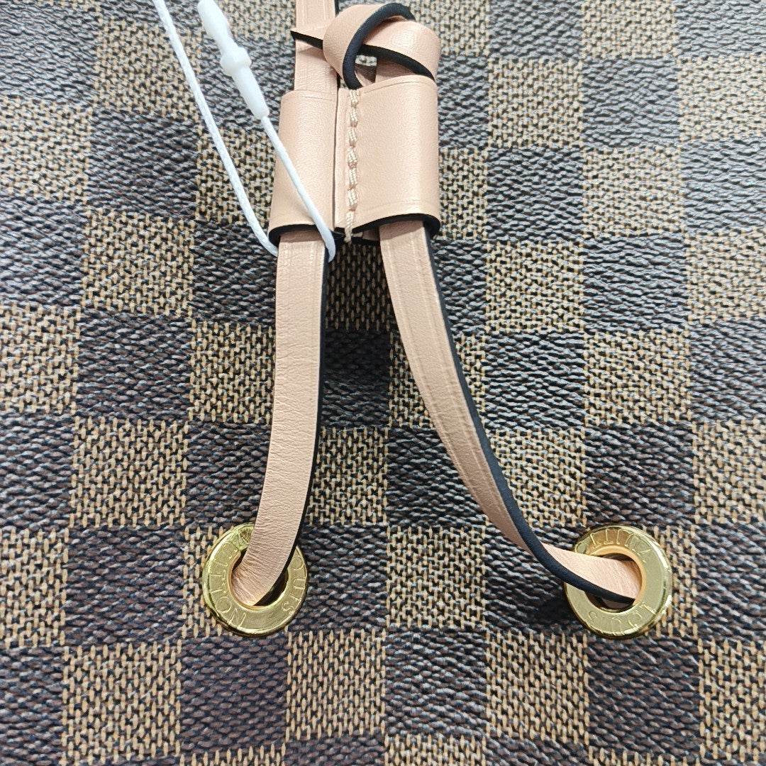 NÉONOÉ MM Damier Ebene Coated Canvas Brown