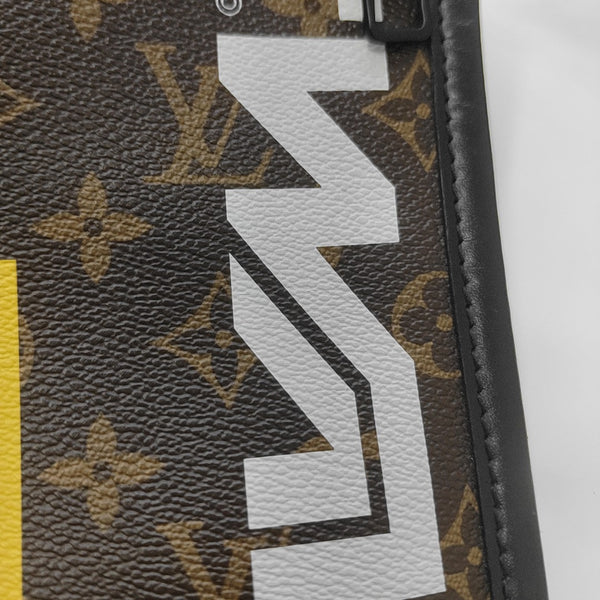 FLAT Monogram Coated Canvas Brown