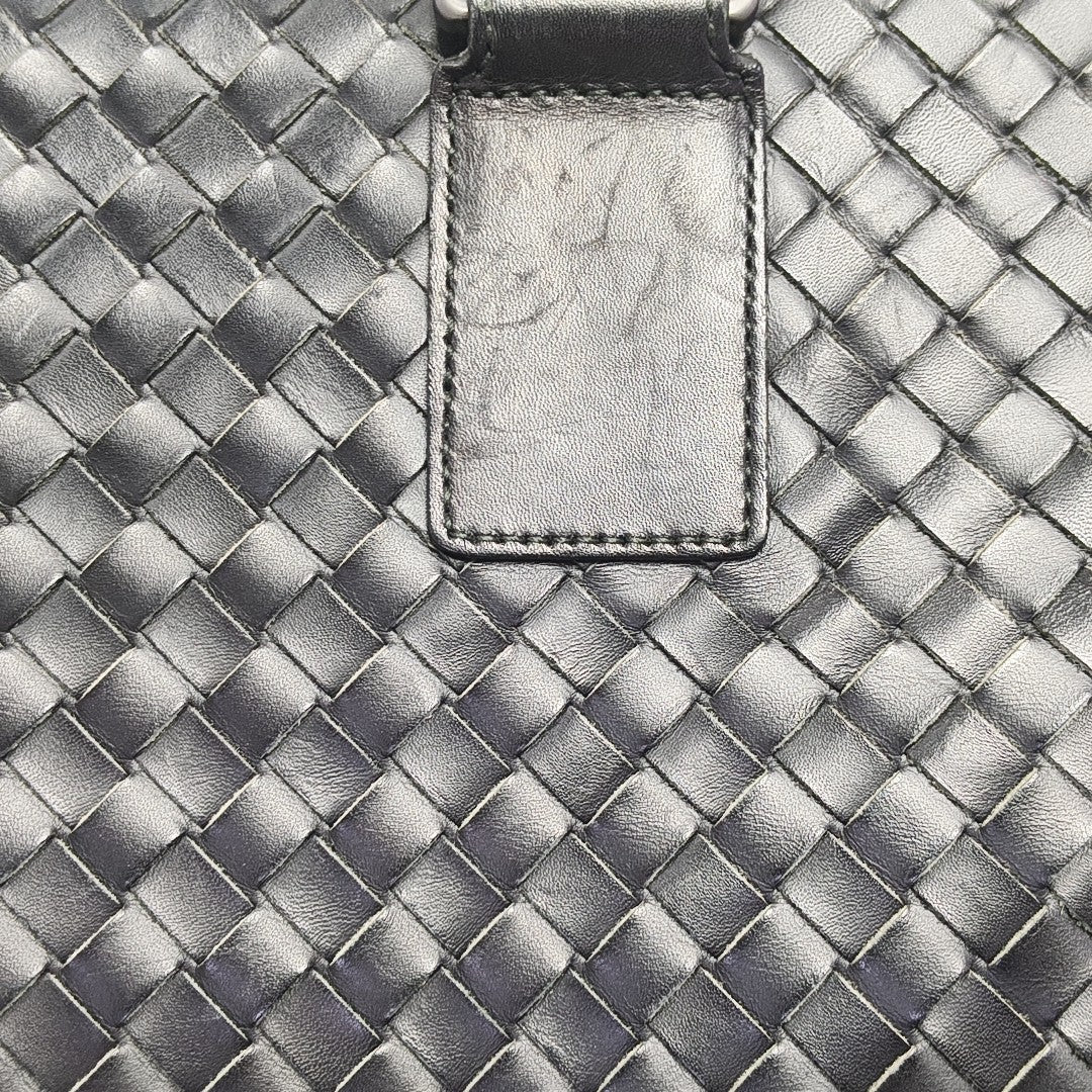 Calfskin Top Handle Bag Black