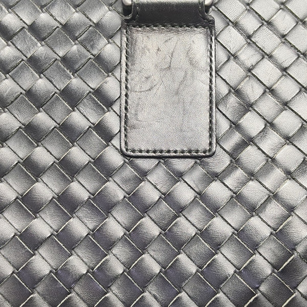 Calfskin Top Handle Bag Black