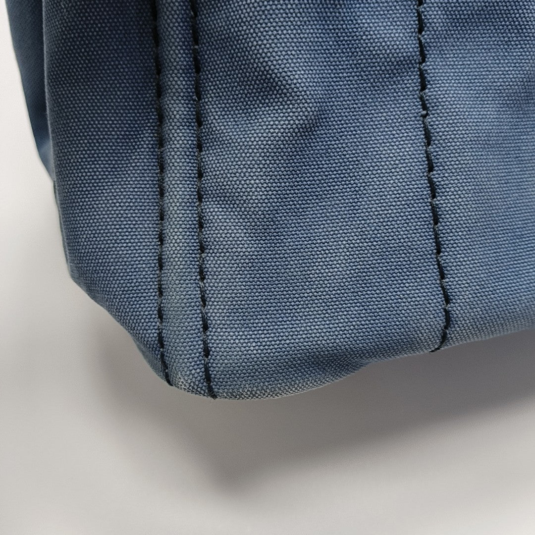 Denim Quilted Canvas Blue