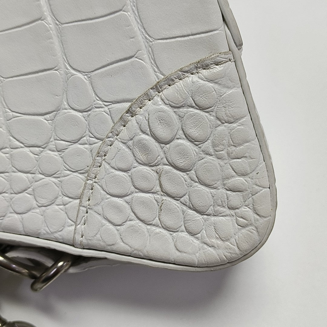 Calfskin Shoulder Bag White