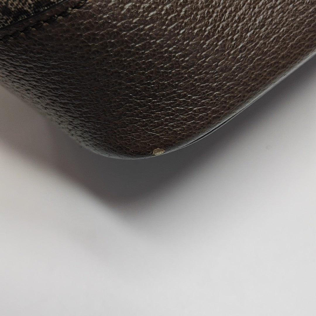 Monogram Coated Canvas Top Handle Bag Beige