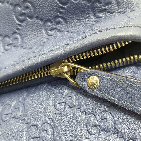 Signature Monogram Calfskin Blue
