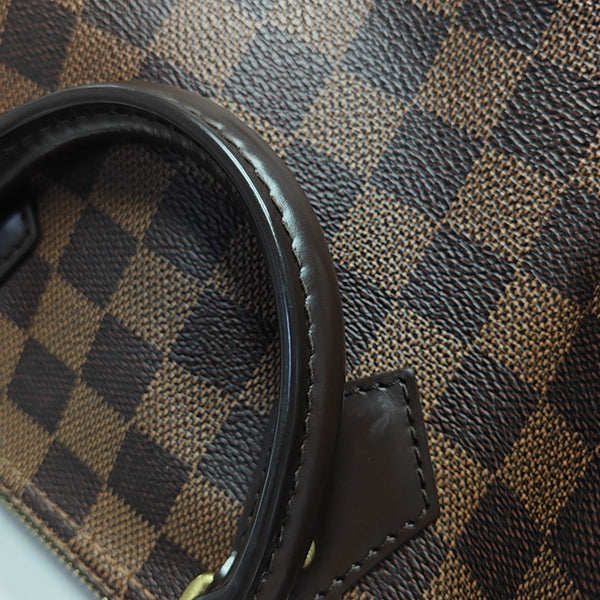 SPEEDY 25 Damier Ebene Coated Canvas Brown
