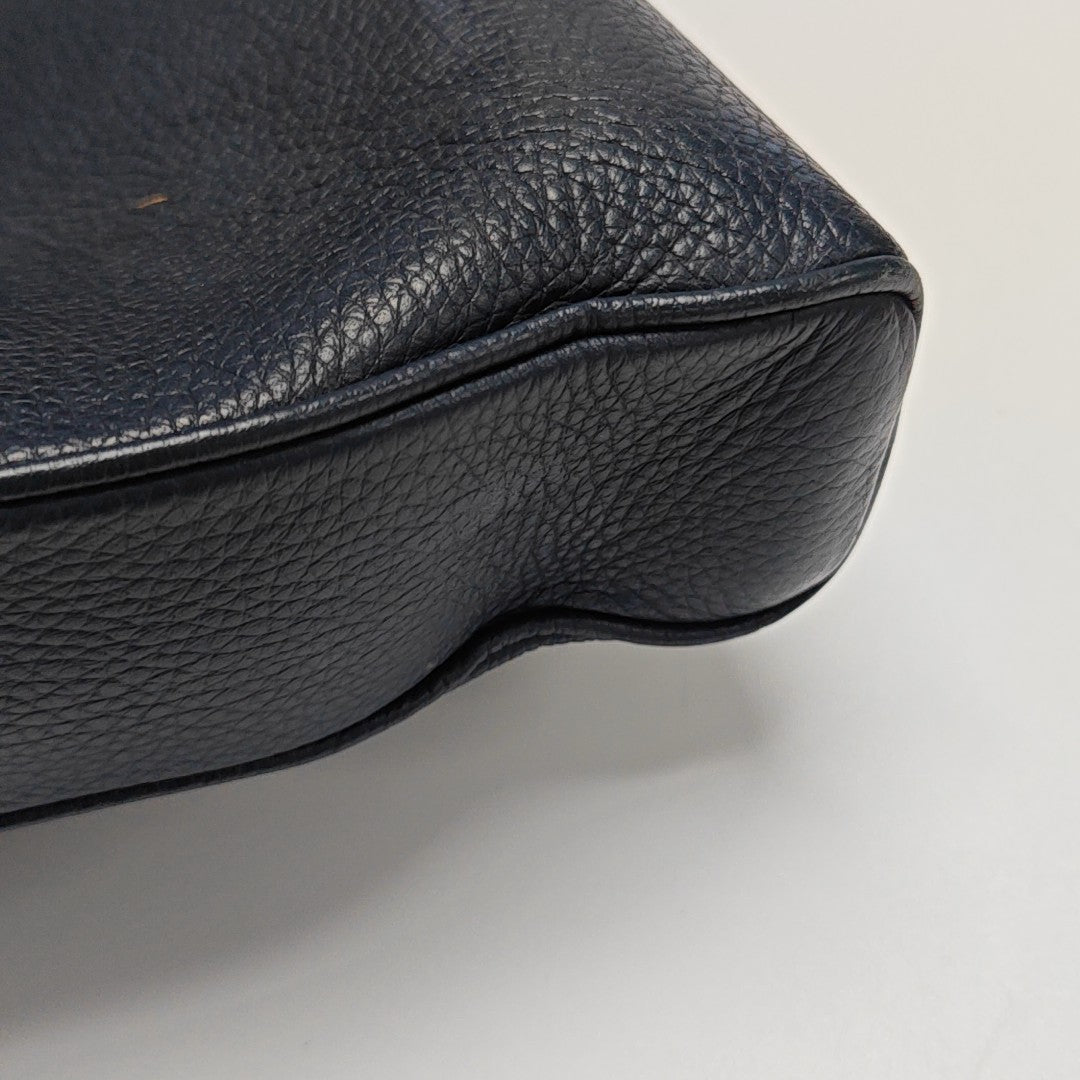 Calfskin Shoulder Bag Blue