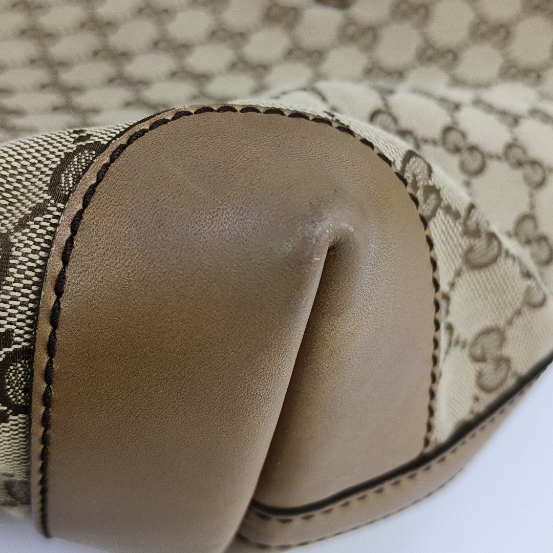 Monogram Canvas Tote Bag Brown