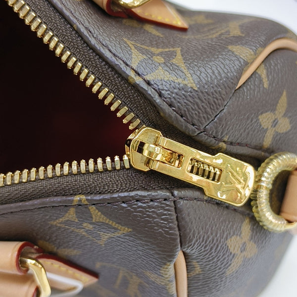 SPEEDY 20 Monogram Coated Canvas Brown