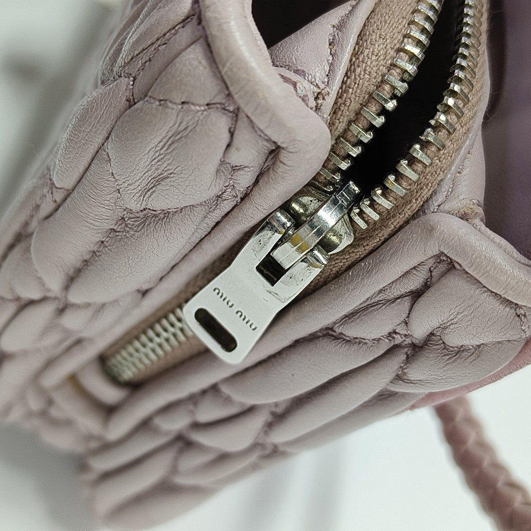 Crystal Quilted Lambskin Red