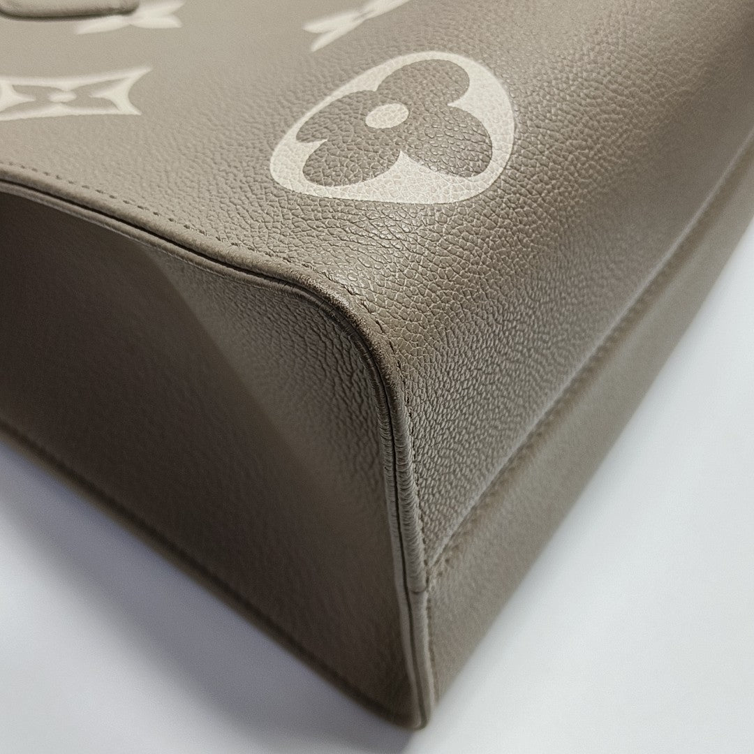 ONTHEGO MM Monogram Calfskin Gray