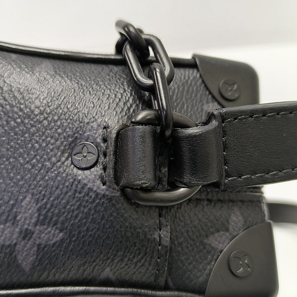 SOFT TRUNK Mini Monogram Coated Canvas Black
