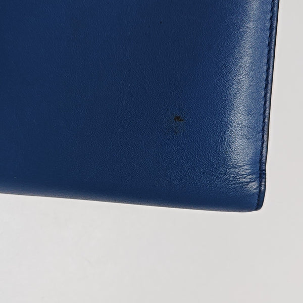 Rainbow Calfskin Blue Wallet