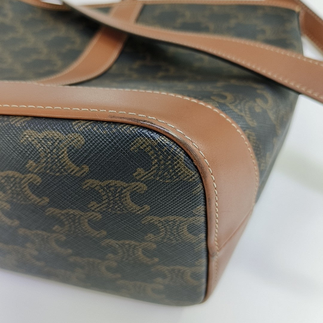 TRIOMPHE CANVAS Small Coated Canvas Brown