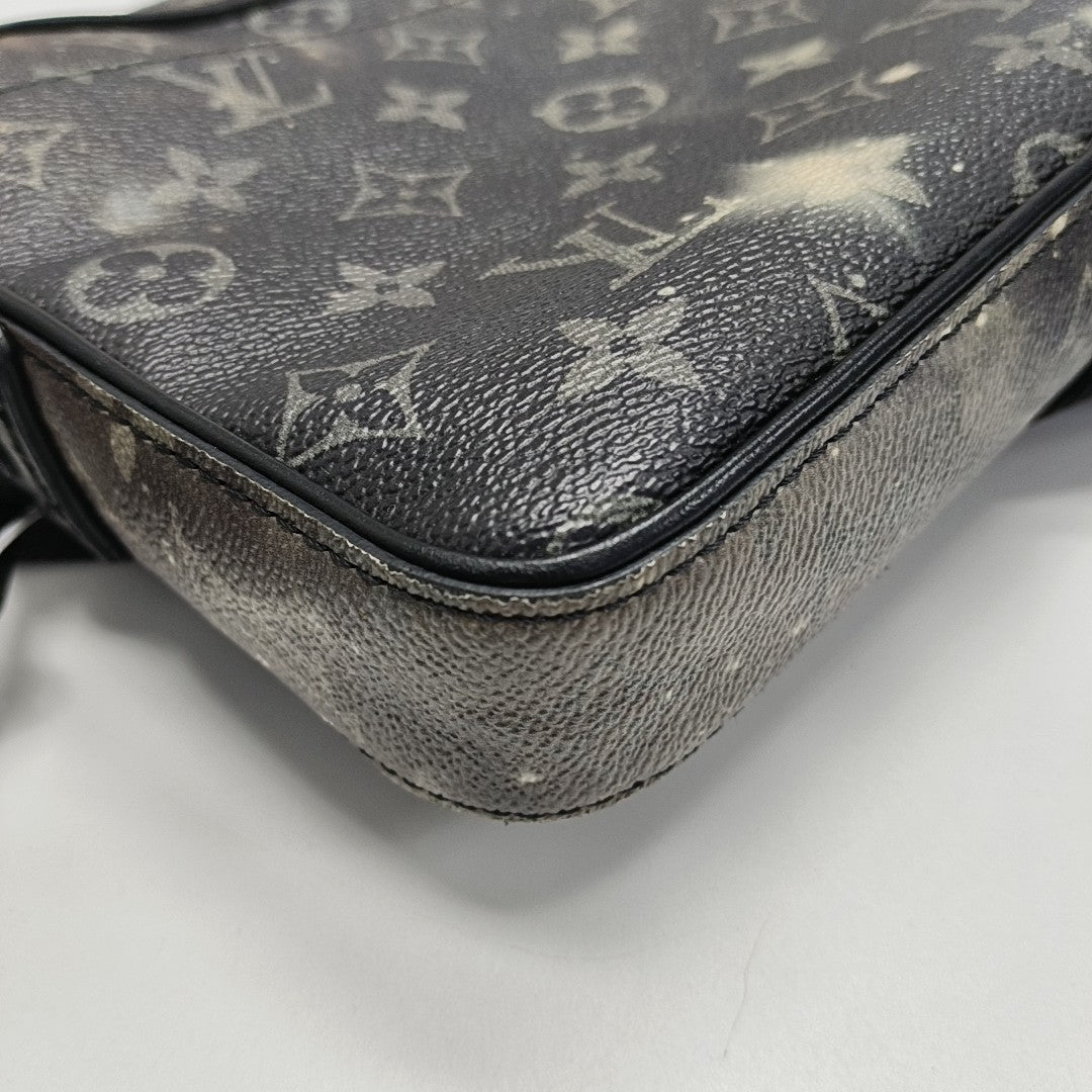ALPHA Monogram Coated Canvas Gray