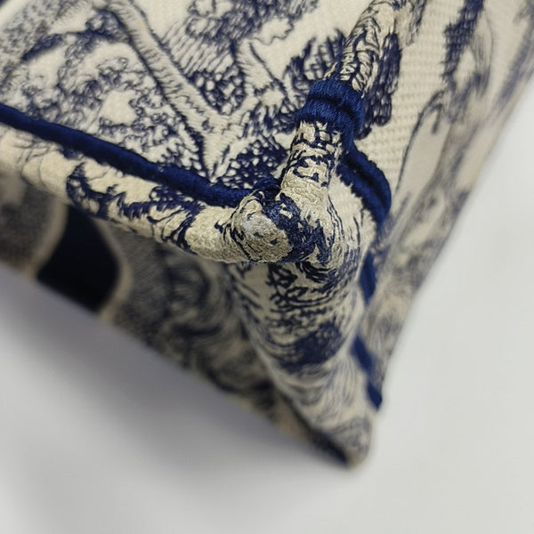 Book Tote Medium Canvas Blue