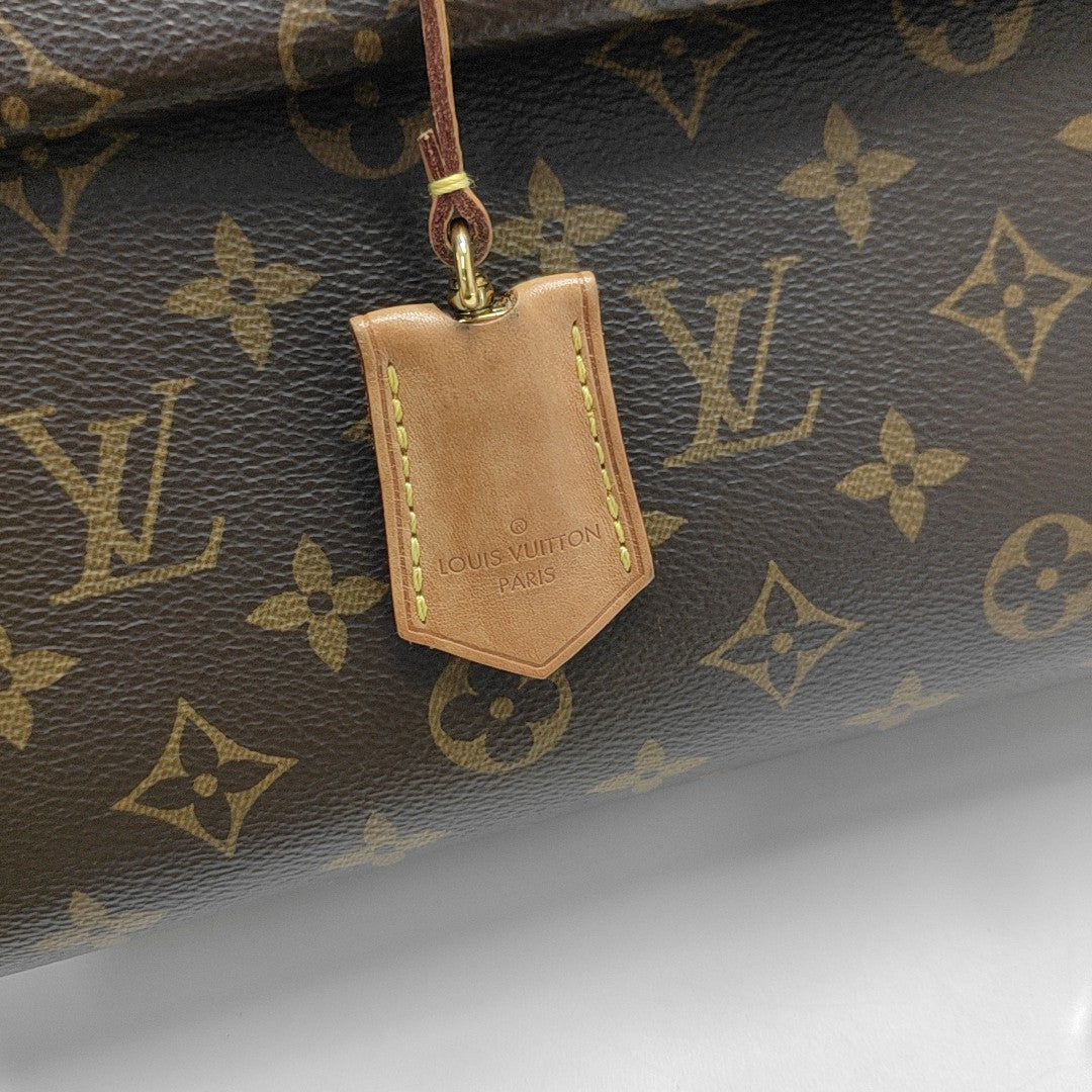 CLUNY PM Monogram Coated Canvas Brown