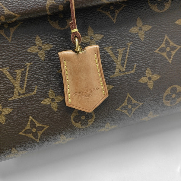 CLUNY PM Monogram Coated Canvas Brown