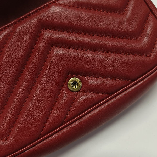 GG Marmont Mini Quilted Calfskin Red