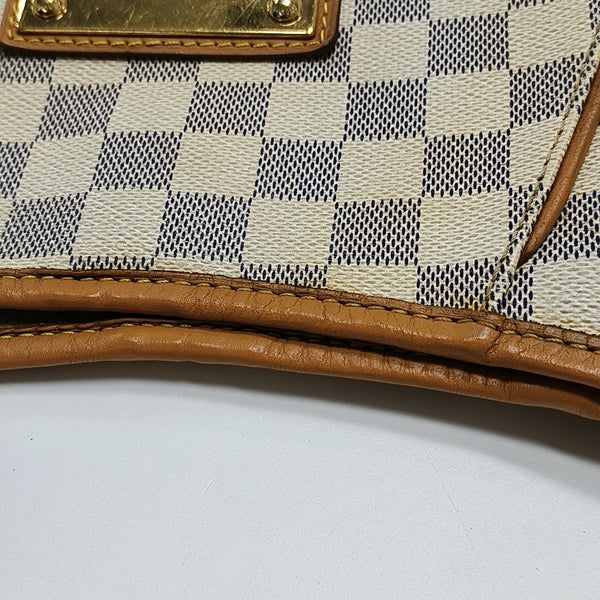 GALLIERA GM Damier Azur Coated Canvas White