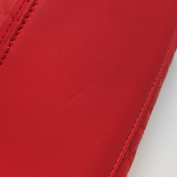 Stardust Cannage Calfskin Red