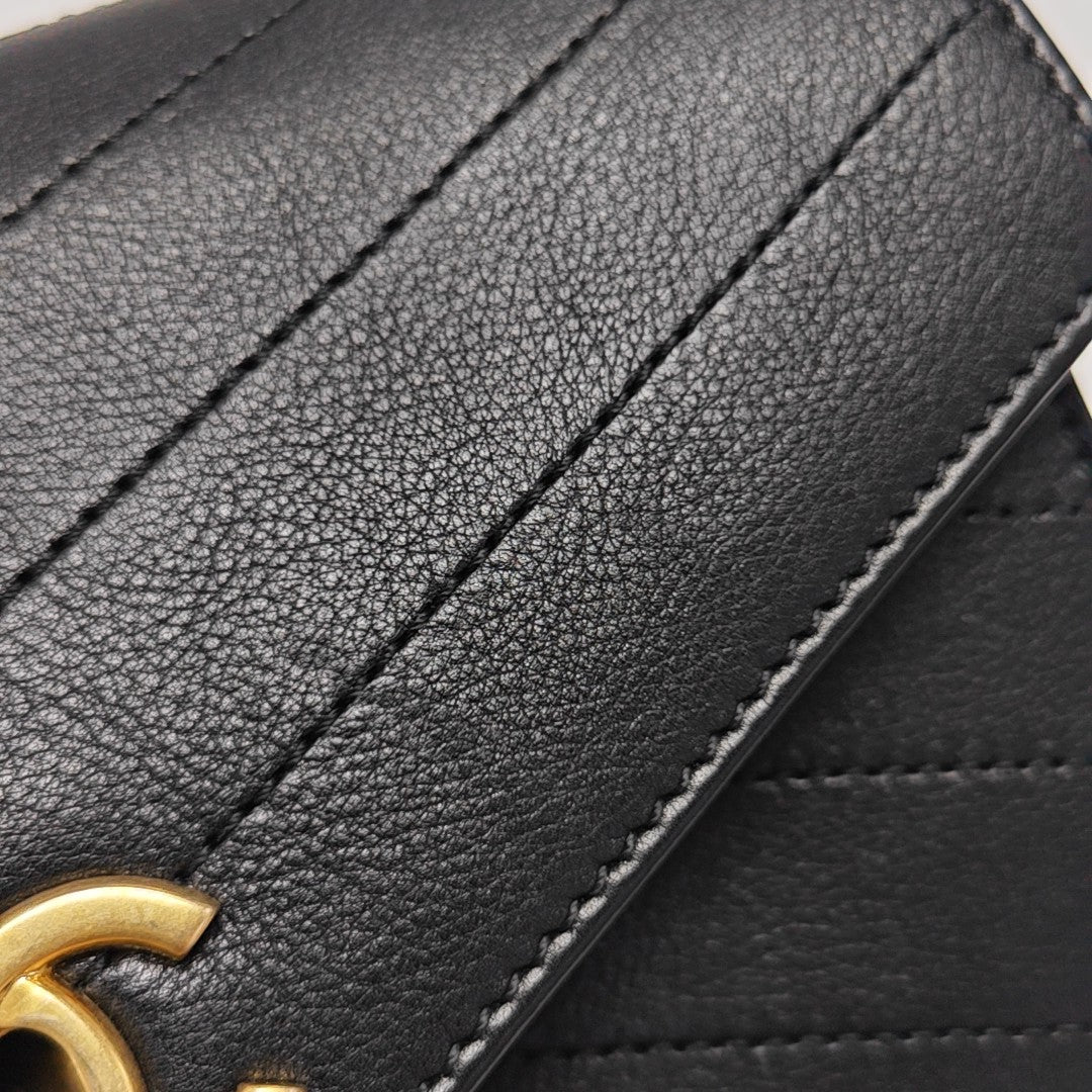 Quilted Calfskin Belt Bag Black