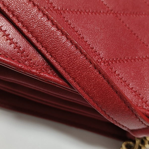 ANGIE Quilted Lambskin Red