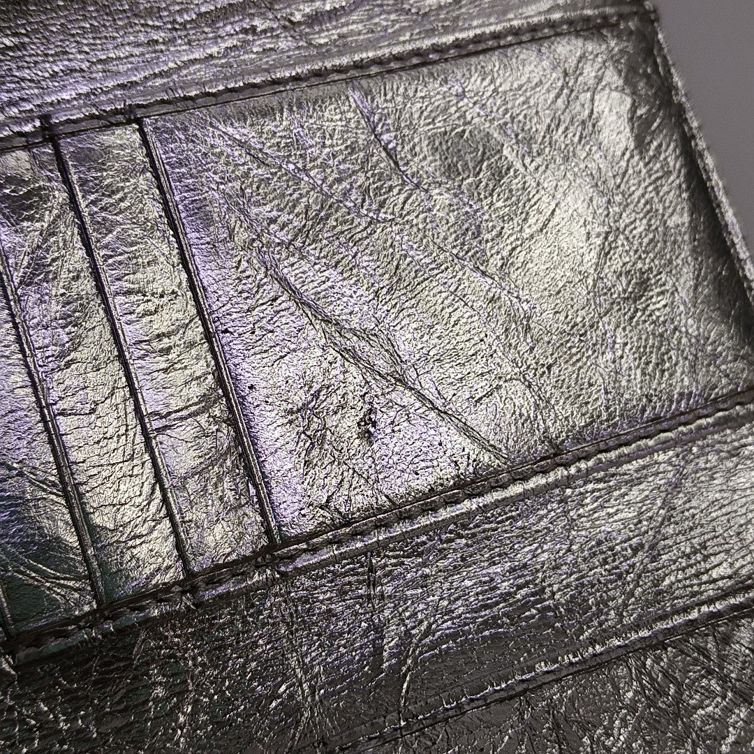 Diorama Calfskin Silver Wallet