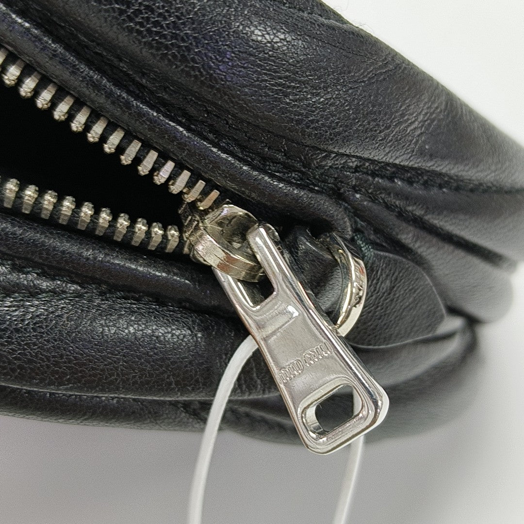 Matelassé Quilted Lambskin Black