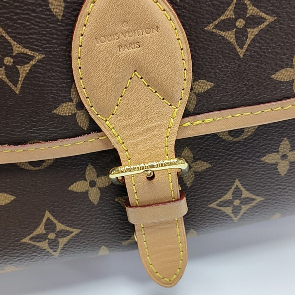 DIANE Monogram Coated Canvas Brown