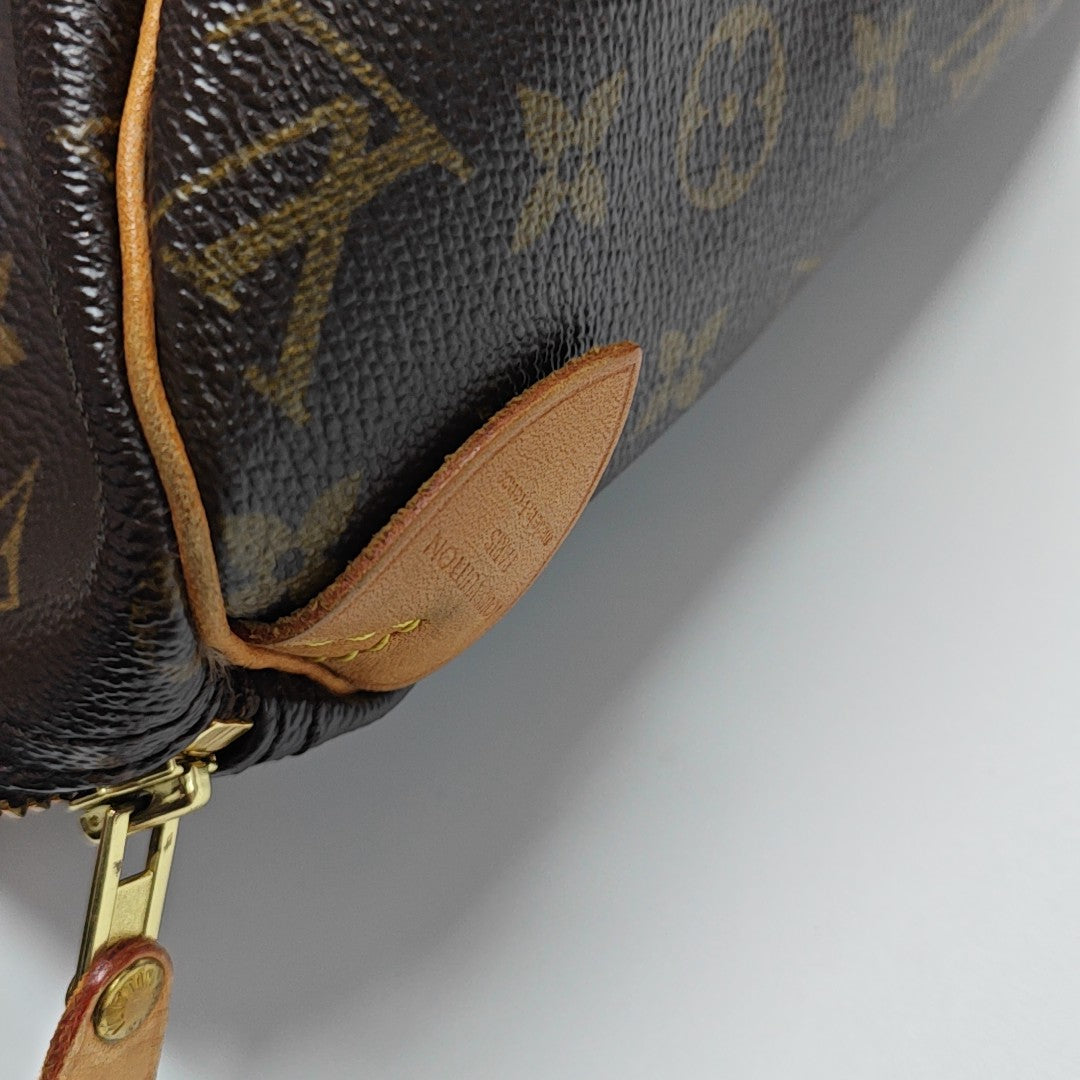 SPEEDY 30 Monogram Coated Canvas Brown