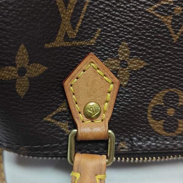 SPEEDY Nano Monogram Coated Canvas Brown